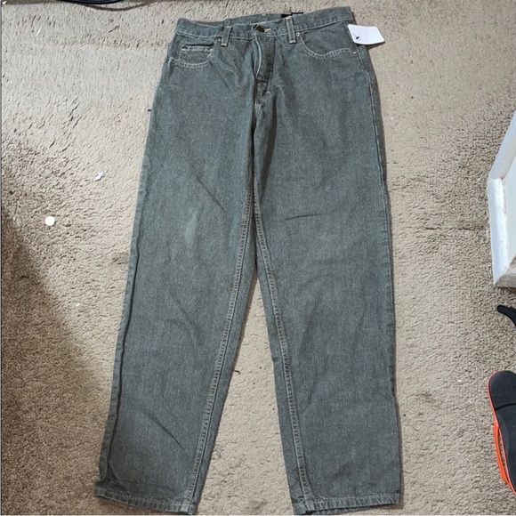 Eddie Bauer Gray Denim Pants - Picture 1 of 3